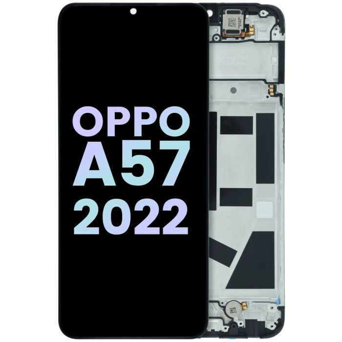 LCD Display Einheit mit Rahmen für Oppo A57 4G (2022) (Original) (alle Farben)
