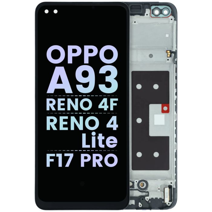 OLED Display mit Rahmen für OPPO A93/ Reno 4 F/ Reno 4 Lite/ F17 Pro (Original)