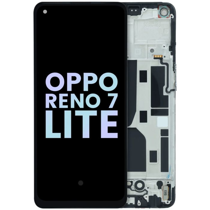 LCD Display mit Rahmen für Oppo Reno 7 Lite 5G/ Reno 7 Z 5G/ Reno 8 Lite/ F21