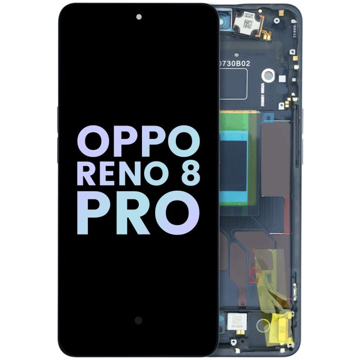 OLED Display mit Rahmen für Oppo Reno 8 Pro 5G/ 8 Pro Plus 5G (Original)