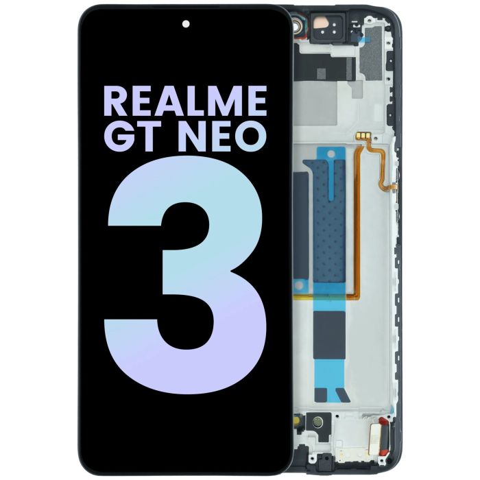 OLED Display Einheit mit Rahmen für Realme GT Neo 3 (Original) (alle Farben)