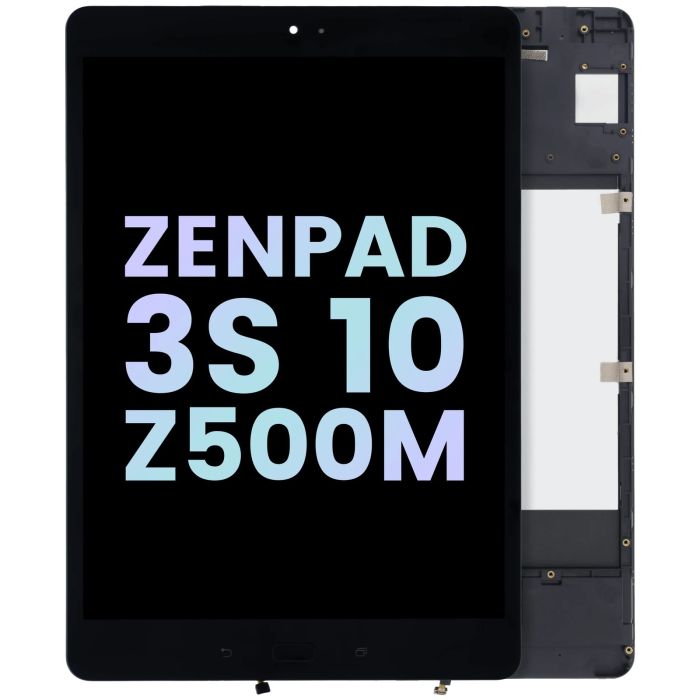 LCD Display mit Rahmen für Asus ZenPad 3S 10 Z500M (Service Pack) (Schwarz)