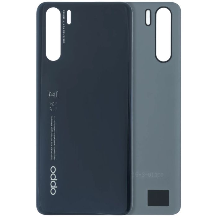 Rückglas für Oppo A91 (2019) (Original) (Lightening Black)