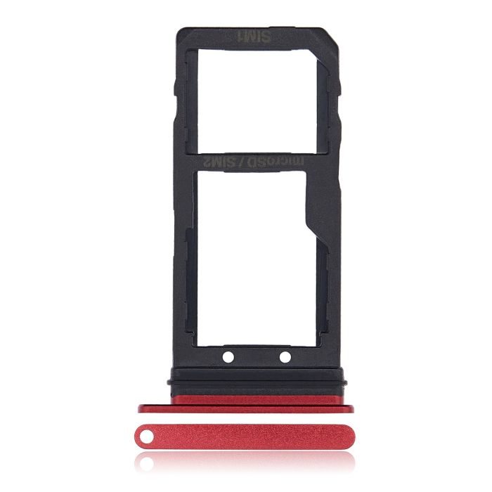 SIM-Kartenschacht Dual für HTC U12 Plus (Flame Red)