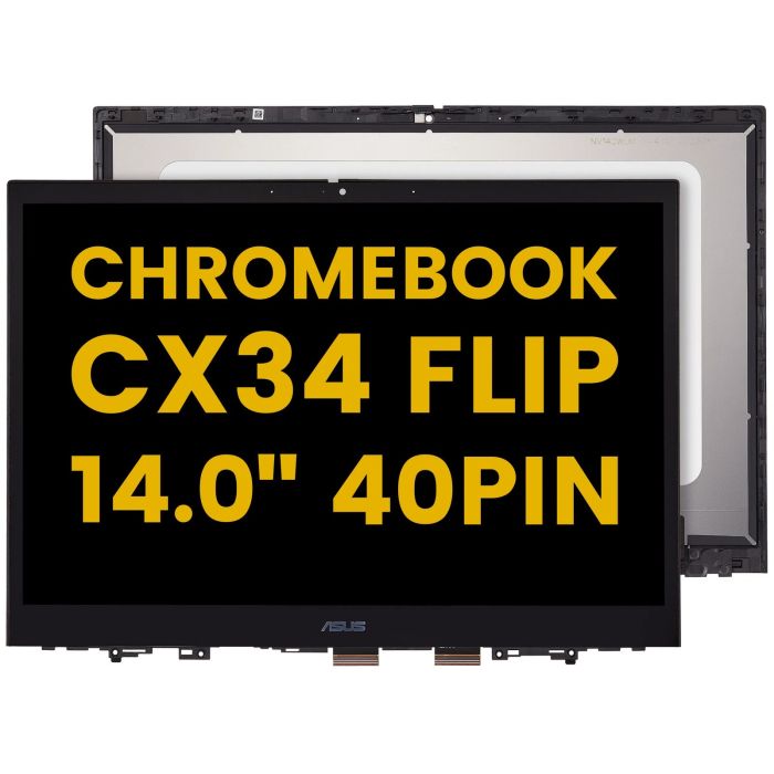 LCD Display Einheit mit Digitizer für ASUS Chromebook CX34 Flip 14.0” (40Pin)