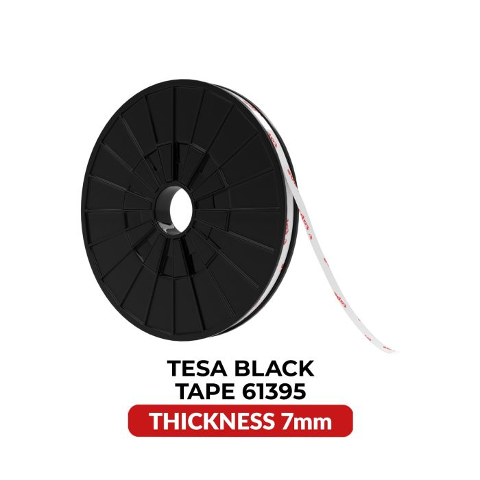 Tesa Modell 61395 doppelseitig Acryl Schwarz Klebeband (7 mm x 25 m)