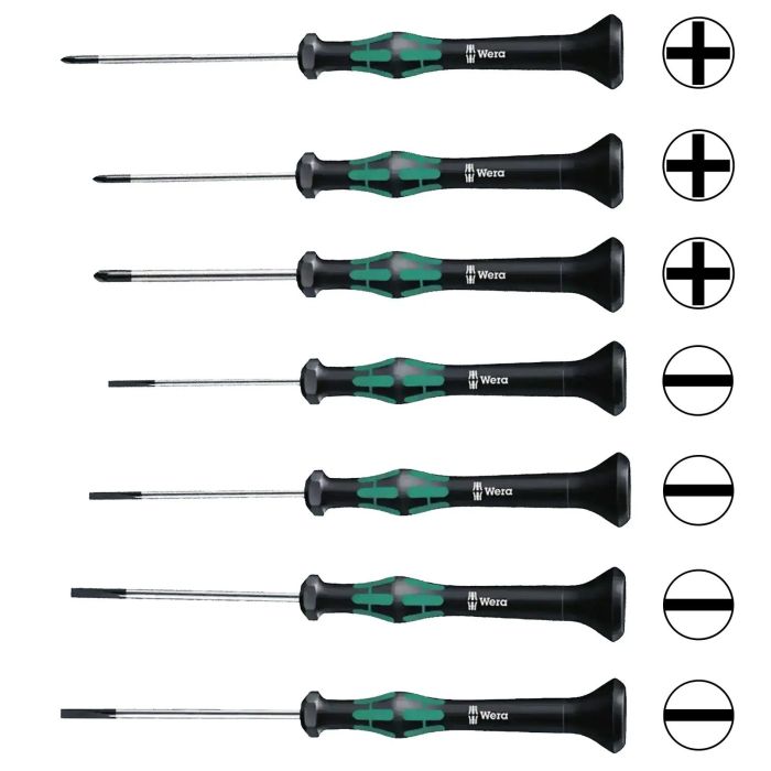Wera Kraftform Micro Präzisions Schraubendreher-Set (7 teilig) (2035/ 2050)