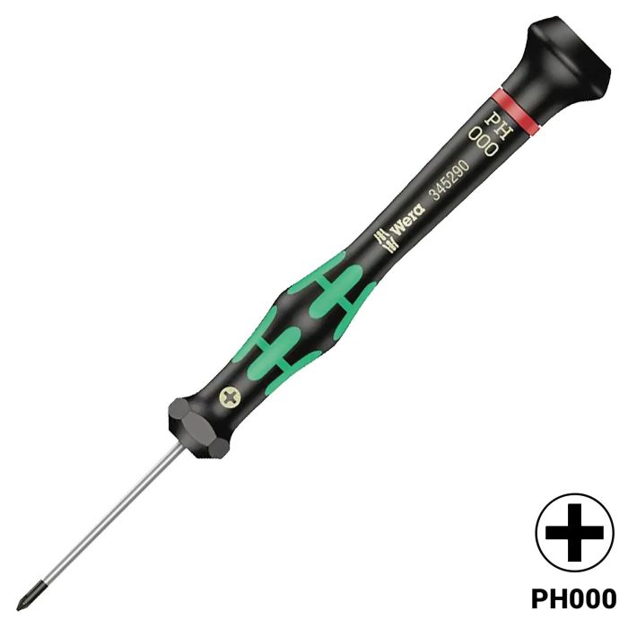 Wera Kraftform Micro Präzisions Kreuzschlitz Schraubendreher PH000 X 40 mm