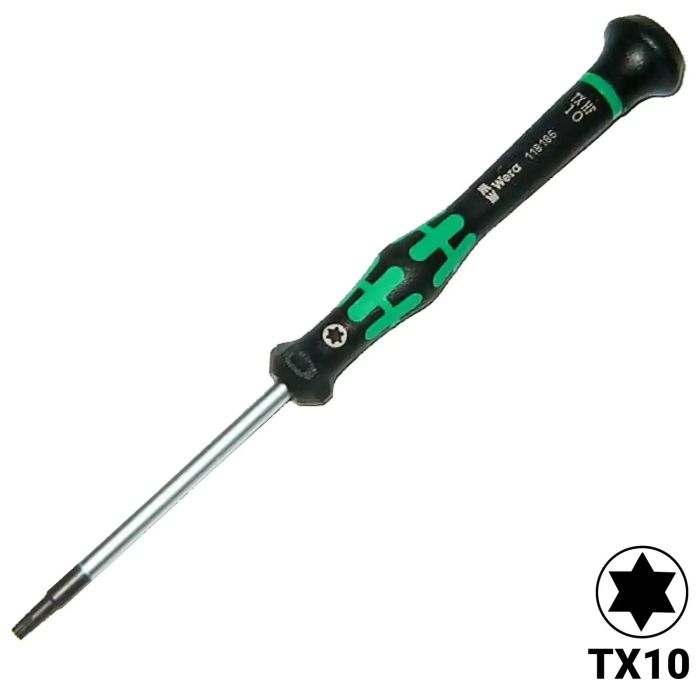 Wera Kraftform Präzisions-Torx-Schraubendreher mit Schraubenhalter TX10 X 60 mm