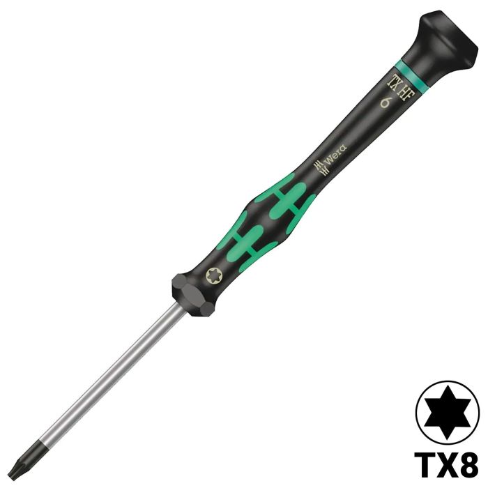 Wera Kraftform Präzisions-Torx-Schraubendreher mit Schraubenhalter TX6 X 40 mm