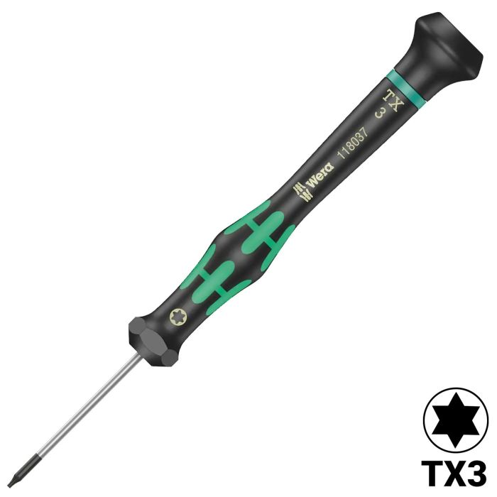 Wera Kraftform Micro Präzisions Torx-Schraubendreher TX3 X 40 mm (2067)