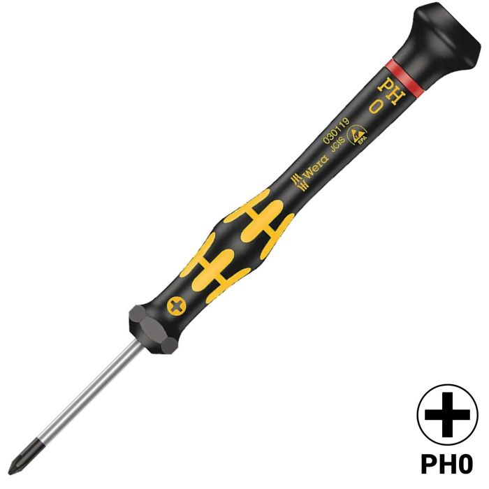 Wera Kraftform Micro ESD Kreuzschlitz Schraubendreher PH 0 X 40 mm (1550)