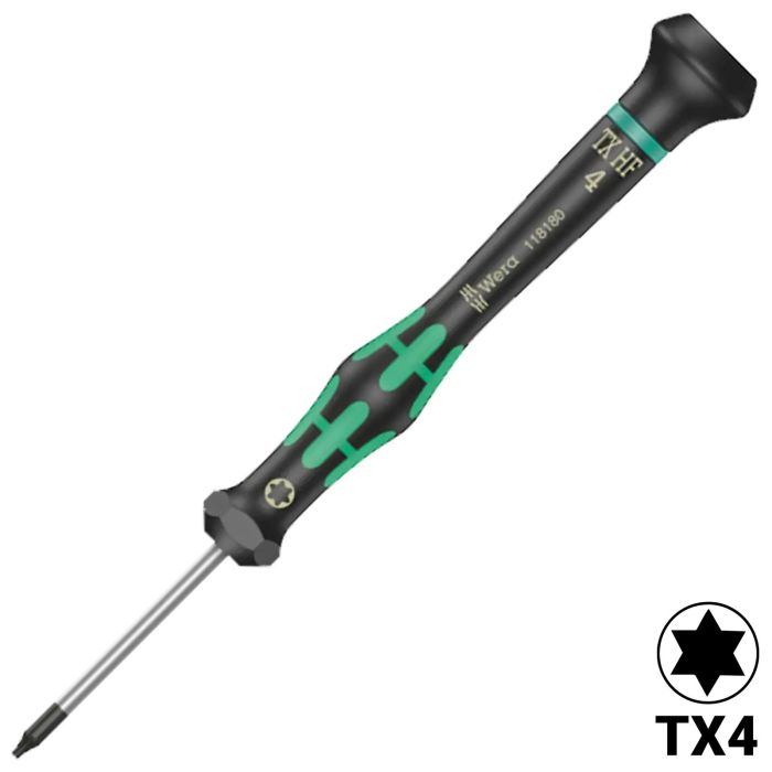Wera Kraftform Präzisions-Torx-Schraubendreher mit Schraubenhalter TX4 X 40 mm