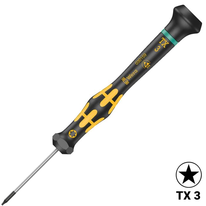 Wera Kraftform Micro ESD Torx-Schraubendreher TX 3 X 40 mm (1567)