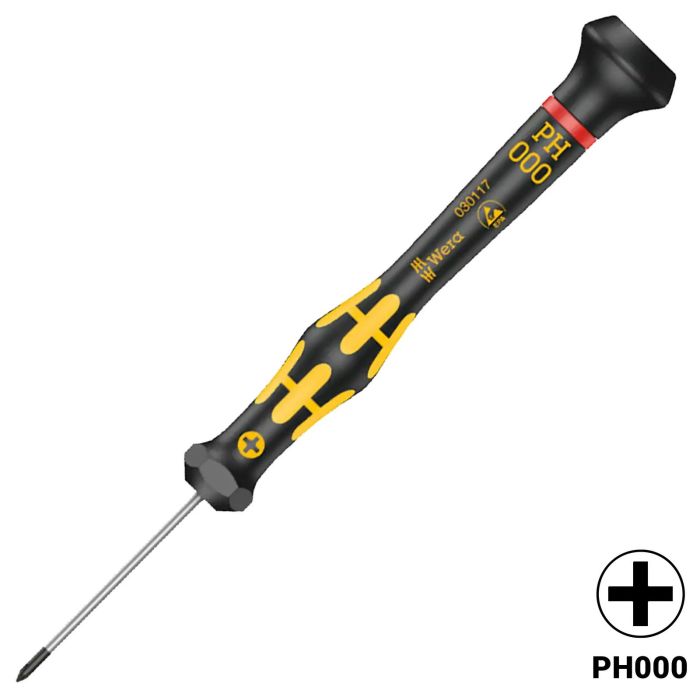 Wera Kraftform Micro ESD Kreuzschlitz Schraubendreher PH 000 X 40 mm (1550)