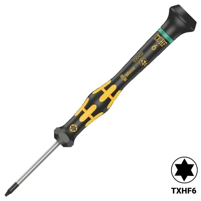 Wera Kraftform Micro ESD-Torx-Schraubendreher mit Schraubenhalter 6 X 40 mm