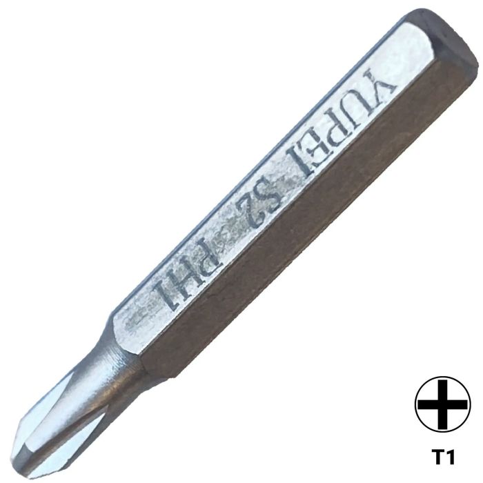 S2-Stahl Schraubendreher-Bit (PH1)
