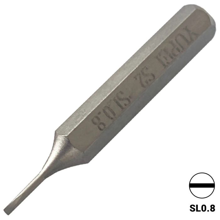 S2-Stahl Schraubendreher-Bit (SL0.8)