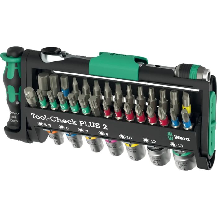 Wera Werkzeug-Check Plus 2 Ratsche Stecknuss & Bit Set (39 teilig)