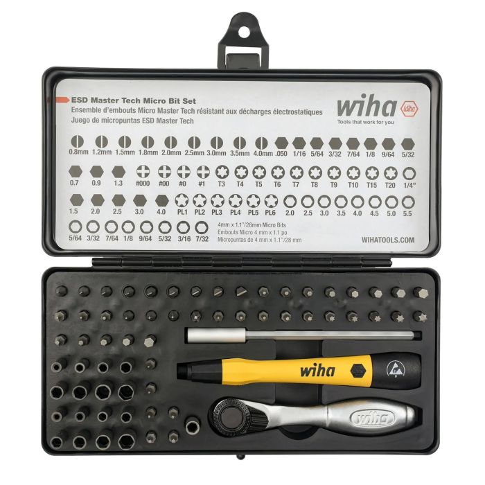 65 teilig ESD Safe Master Technician Ratsche & MicroBit Set (Wiha)