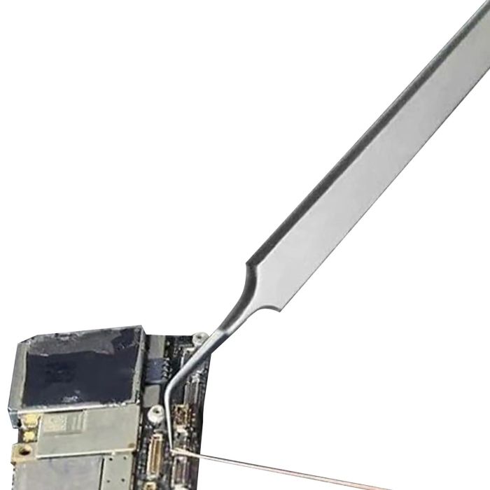 PolarTronix Mikrolöt-Pinzette gebogen ultrafein 0,15 mm unmagnetisch ESD-sicher