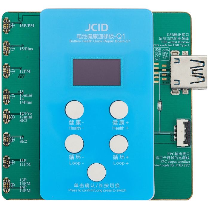 JCID Q1 Akkugesundheit Schnellreparatur-Platine iPhone 11-15 Serie