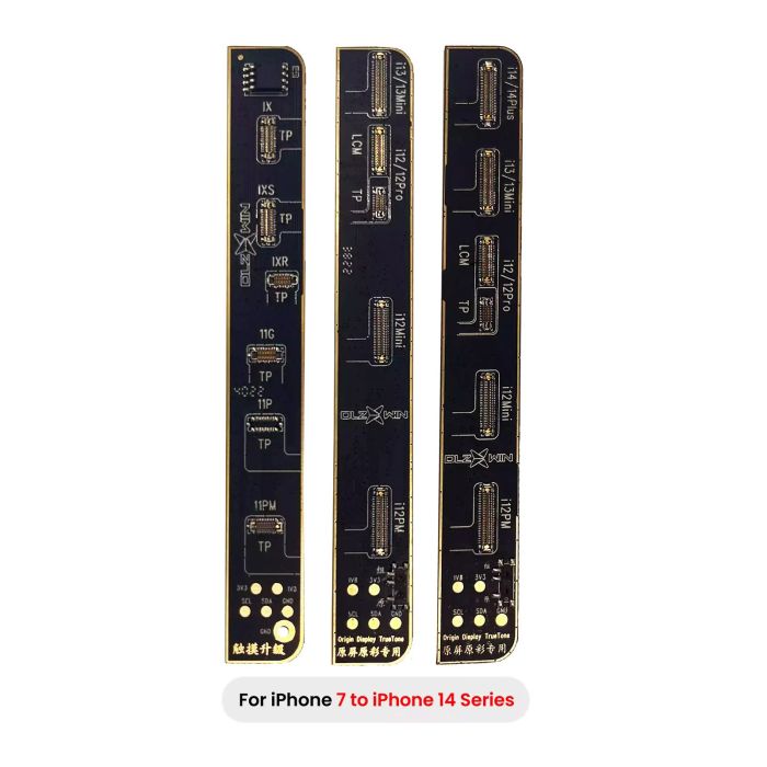 DLZ R200 True Tone Restore Platinen-Set iPhone 7 bis 14 Plus (3er Pack)