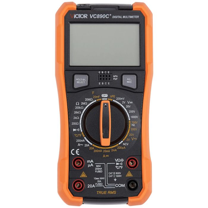 Victor VC890C+ Digital DMM Multimeter Ohm Voltmeter