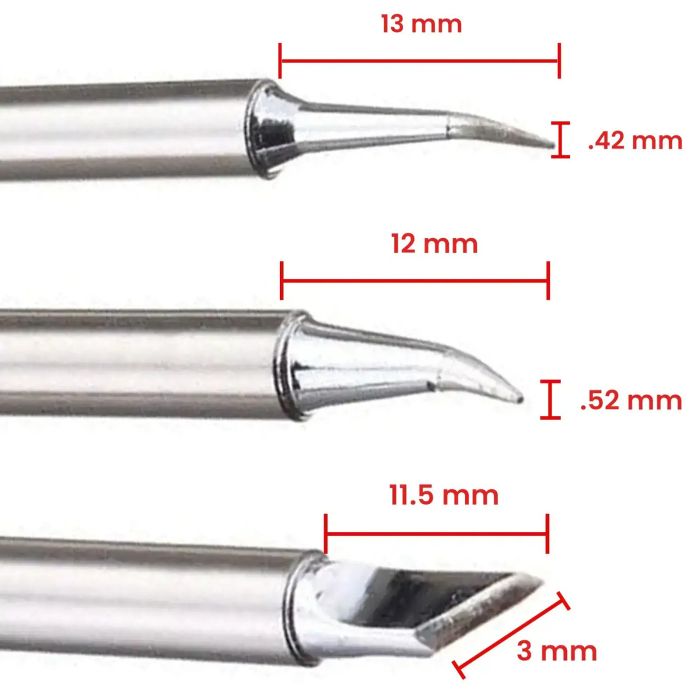 T12 / C12 Lötspitzen (3-teiliges Set) (Aixun)