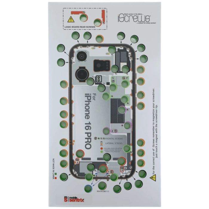 iScrews Positionsmatte für iPhone 16 Pro (dottorpod)