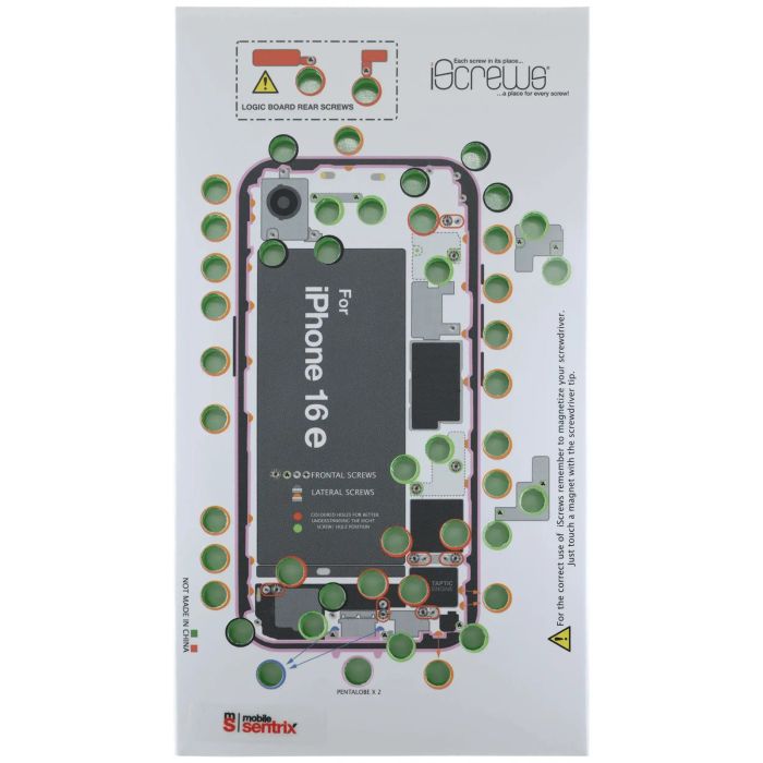 iScrews Positionsmatte für iPhone 16e (dottorpod)