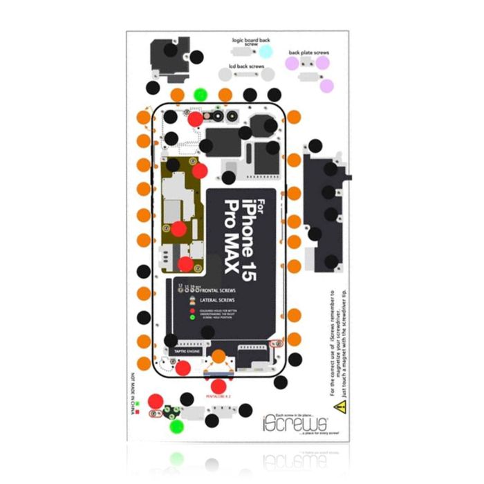 iScrews Positionsmatte für iPhone 15 Pro Max (dottorpod)