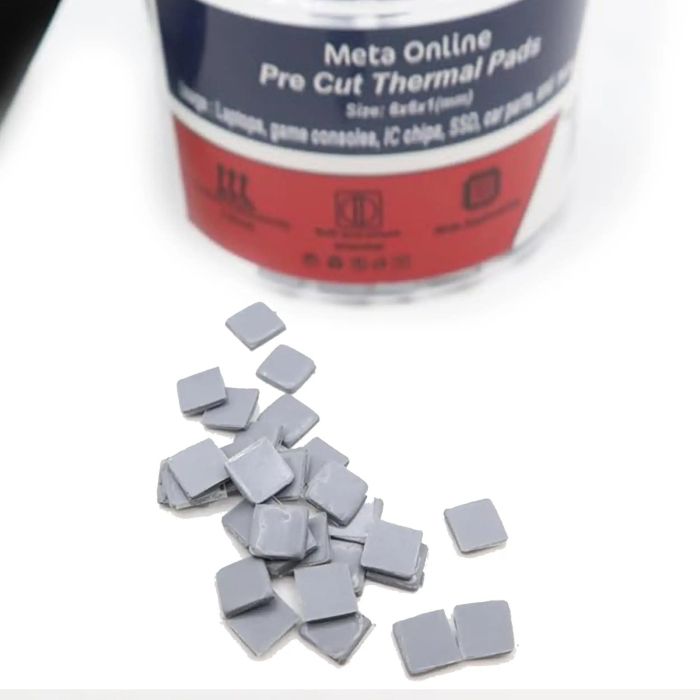 Pre Cut Thermo Pads Mosfet Coil (6 x 6 x 1 mm) (100er Pack) (Meta Online)
