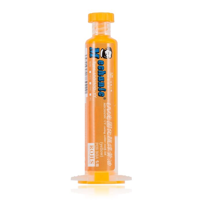 UV Lötstopplack Gelb 10mL (Mechanic)