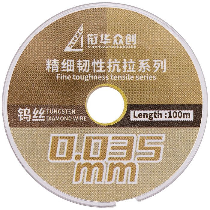 Feiner zugfester Wolfram-Diamantdraht (Breite 0,035 mm / Länge 100 m) (XHZC)