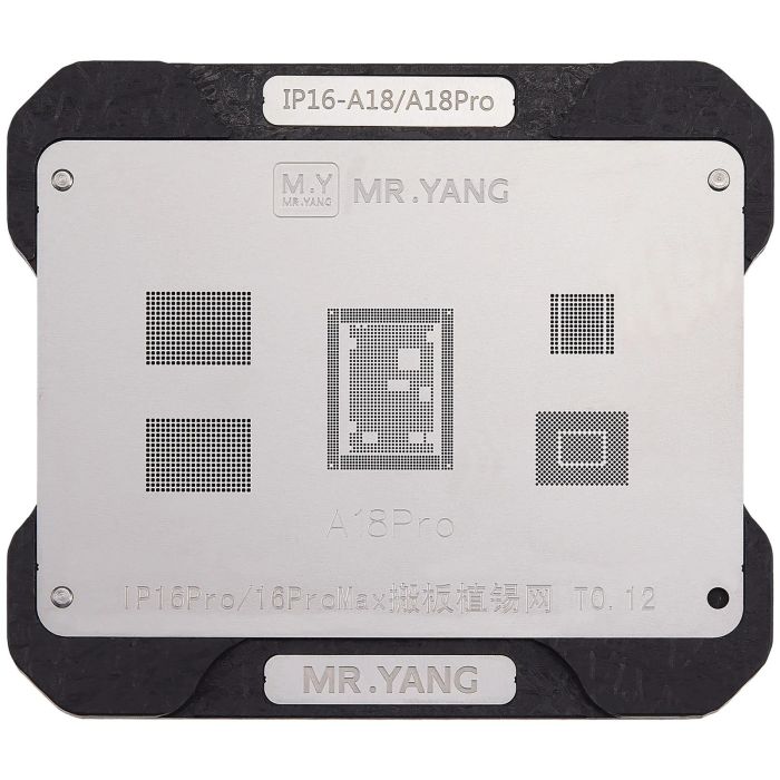 M.Y Platine Transfer Reballing Schablone (A18/ A18 pro) & Mittelschicht-Rahmen