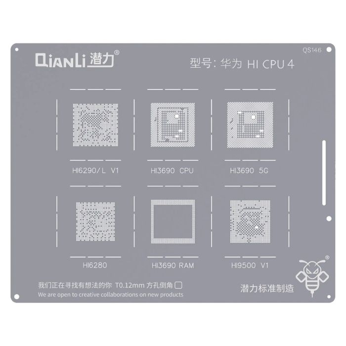 Bumblebee Schablone (QS146) für Huawei HI CPU 4 (Qianli)