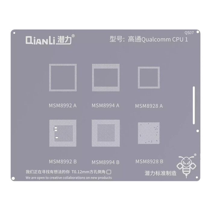 Bumblebee Schablone (QS07) Qualcomm CPU1 (Qianli) MSM8992A/ B 8994A/ B 8928A/ B