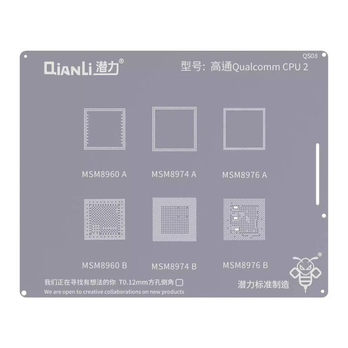 Bumblebee Schablone (QS08) Qualcomm CPU2 (Qianli) MSM8960A/ B 8974A/ B 8976A/ B