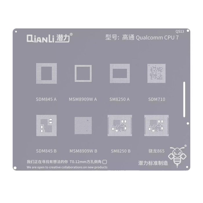 Bumblebee Schablone (QS13) Qualcomm CPU7 (Qianli) SDM845A/ B MSM8909WA/ B