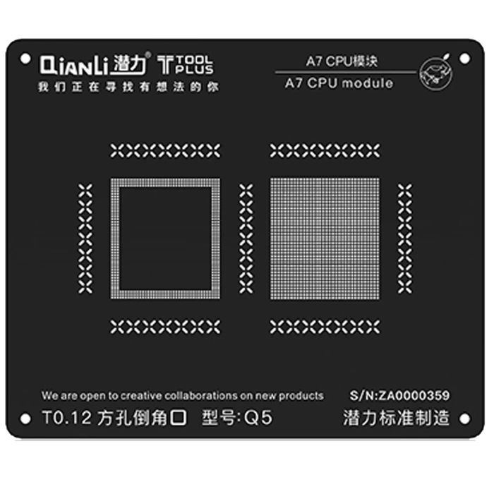 A7 Q3 iBlack Schablone (2D) (Qianli)