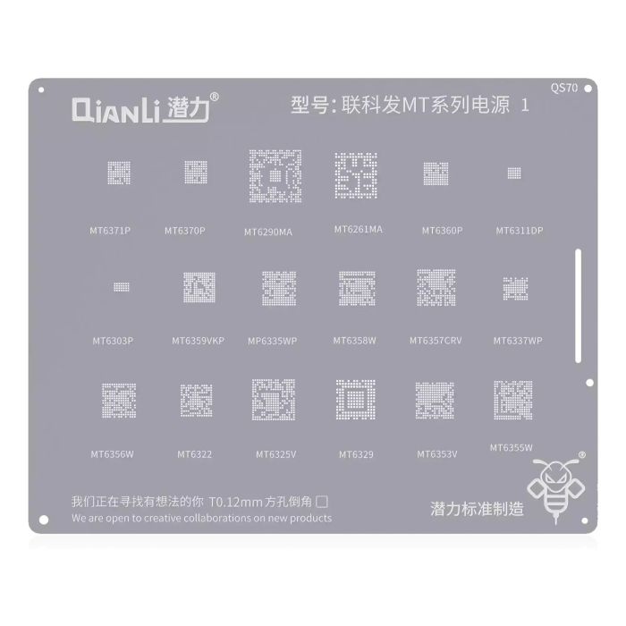 Bumblebee Schablone (QS70) MTK MT Serie 1 (Qianli)