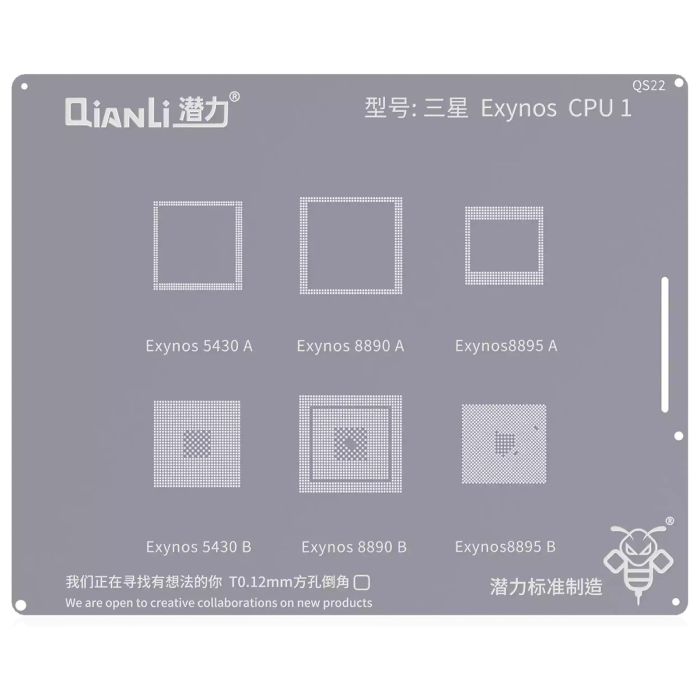 Bumblebee Schablone (QS22) Samsung Exynos CPU1 (Qianli) 5430A/ B 8890A/ B