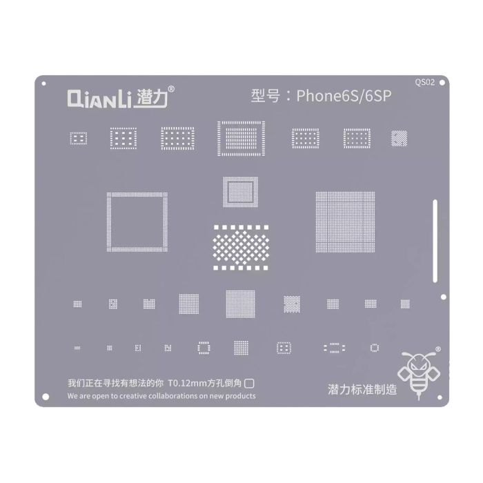 Bumblebee Schablone (QS02) für iPhone 6S/ 6S Plus (Qianli)