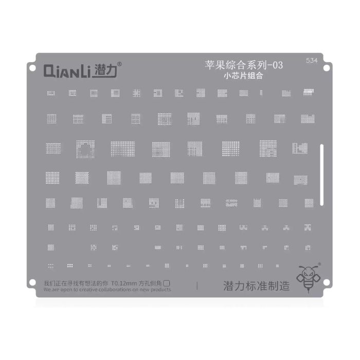 Bumblebee Schablone (QS534) Apple CPU 03-Small Chips Set (Qianli)
