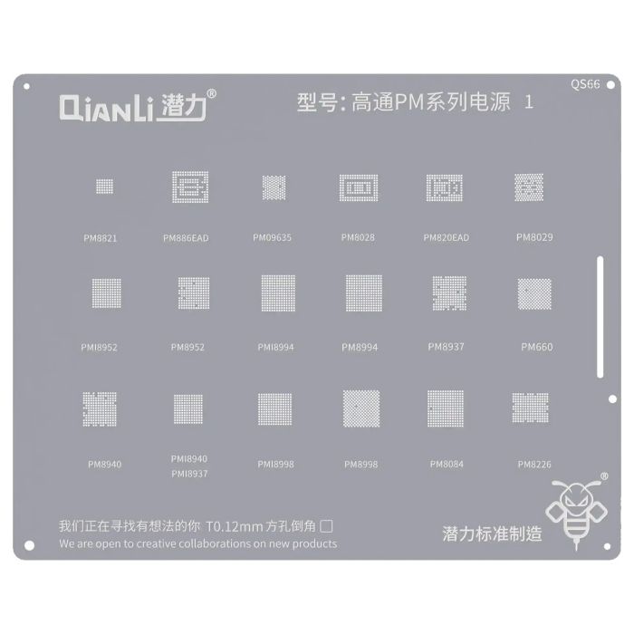 Bumblebee Schablone (QS66) Qualcomm PM Serie1 (Qianli)