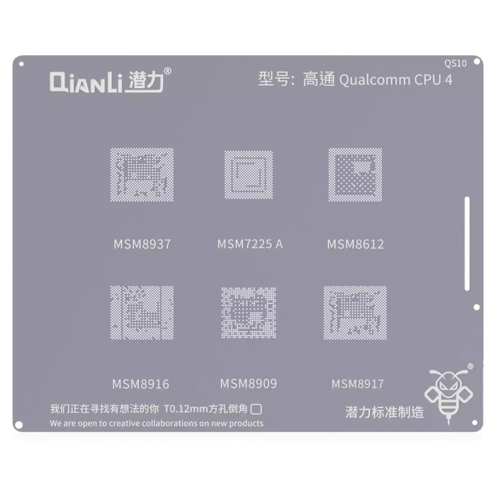 Bumblebee Schablone (QS10) Qualcomm CPU4 (Qianli) MSM8937 7225A 8612 8916 8909
