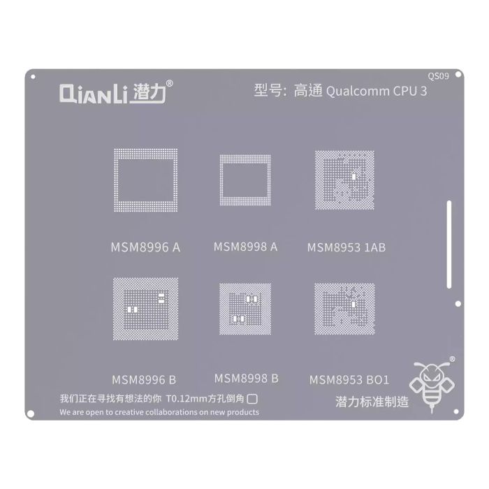 Bumblebee Schablone (QS09) Qualcomm CPU3 (Qianli) MSM8996A/ B 8998A/ B