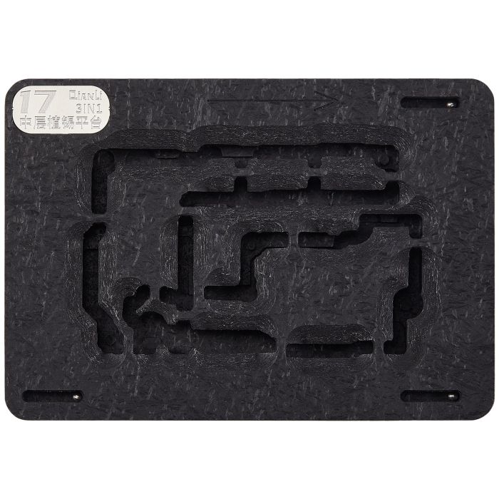 3in1 Mittelrahmen Reballing-Plattform für iPhone 17/ 17 Pro/ 17 Pro Max (Qianli)