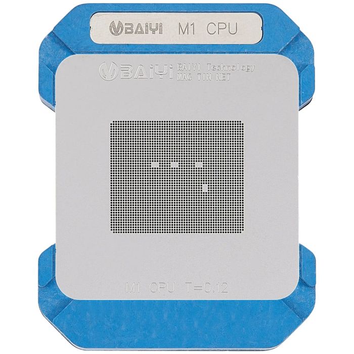 M1 CPU Reballing Jig mit Schablone
